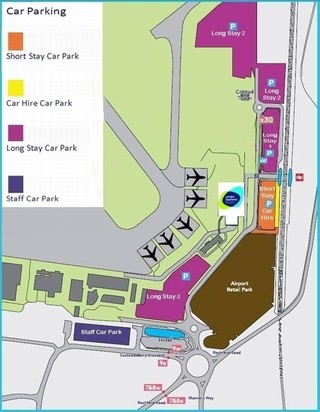 Carte du terminal et de l'aeroport Southend (SEN)